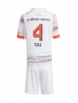 Otroški Nogometna dresi replika Bayern Munich Jonathan Tah #4 Gostujoči 2025-26 Kratek rokav (+ hlače)